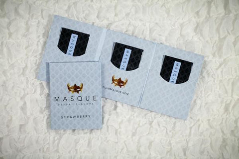 Masque strawberry sexual flavors wallet singles - pack of 3