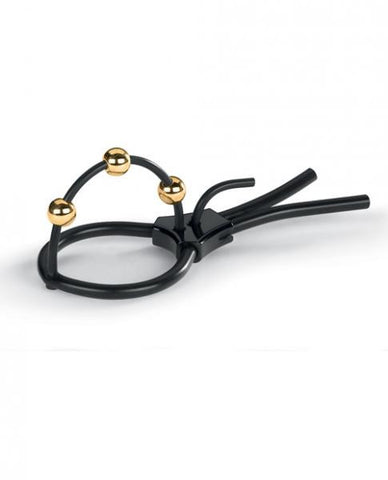 Mystim Pearly Pete Corona Strap &amp; Golden Balls