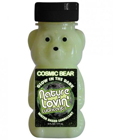 Nature Lovin Cosmic Bear Glow in the Dark Water Based Lubricant 6 oz