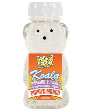 Nature Labs Koala Flavored Lubricant 6 oz - Papaya Mango
