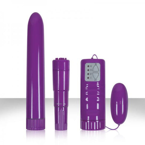 4Play Pleasure Kit Purple Vibrators