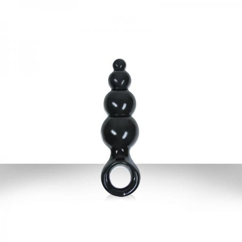 Jolie Ripples Medium Butt Plug Black