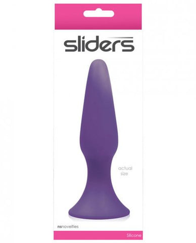 Sliders Large Purple Butt Plug