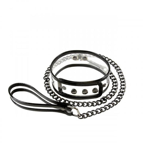 Bare Bondage Collar &amp; Leash