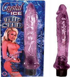 Crystal ice top stud - lavender