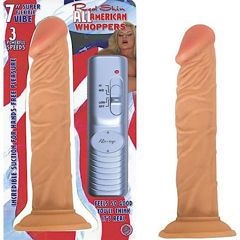 All American Whoppers 7&quot; Vibrating Dildo