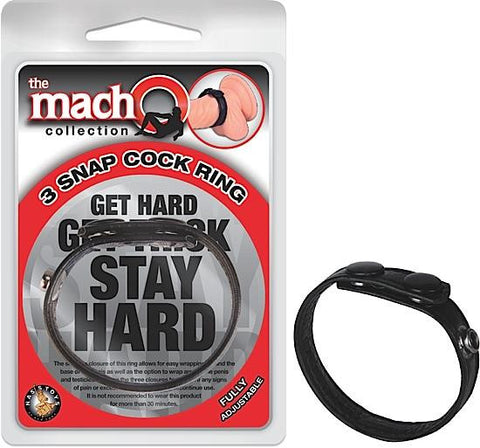 Macho 3 Snap Cock Ring