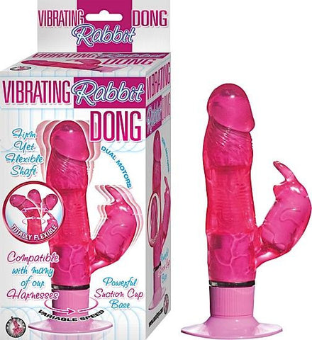 Vibrating Rabbit Dong Pink