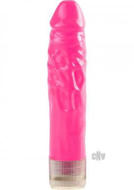Pipedream neon lil&#039; gems multispeed waterproof vibrator - pink