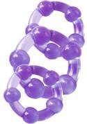 Mega Stretch Beaded C ring - Purple