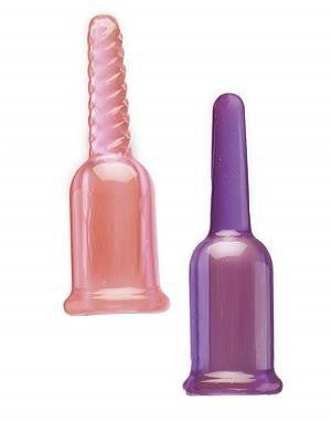 Tushy Teasers Soft Jelly Finger Stimulators 3.75 Inch - Pink Purple