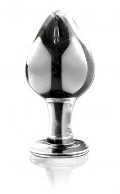 Icicles No 25 Glass Anal Plug Clear 3.75 Inch