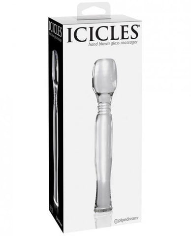 Icicles No. 58 Hand Blown Wand Massager - Clear
