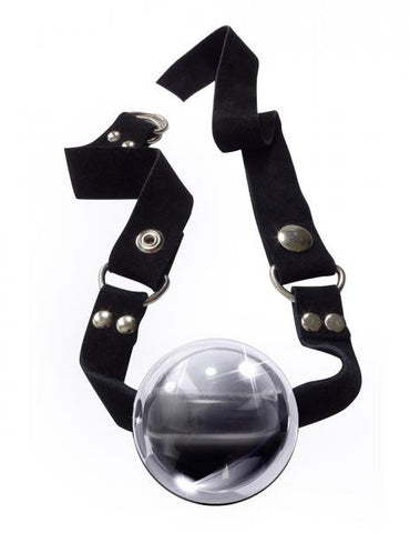 #65 Glass Ball Gag Clear