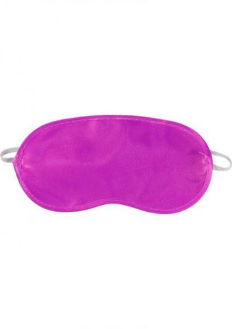 Neon Satin Love Mask - Purple