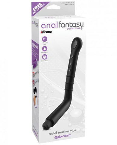 Anal Fantasy Collection Rectal Reacher Vibe - Black