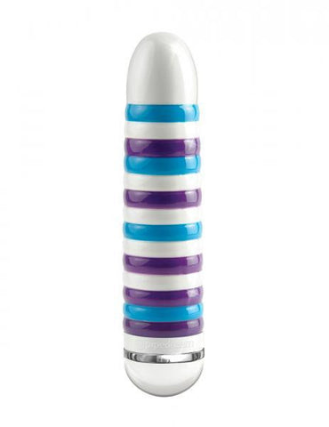 Ceramix No 8 Purple&amp;#44; Blue&amp;#44; White Stripes Vibrator