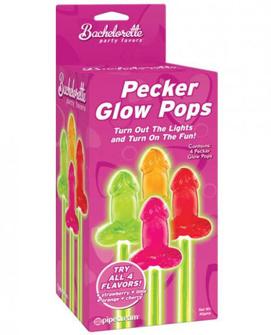 Bachelorette Pecker Glow Pops 4 Pack
