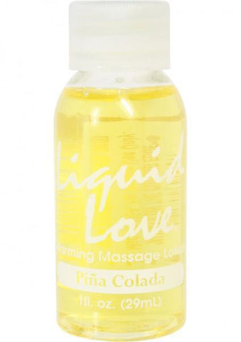 Liquid Love Warming Massage Lotion 1 oz - Pina Colada