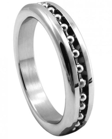 Stainless Steel Cock Ring Chrome Ball Chain 1.875&quot;