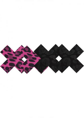 Wildcat Xs Pasties Pink &amp; Black 2 Pack