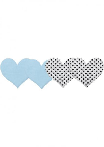 True Blue Hearts Pasties Blue 2 Pack