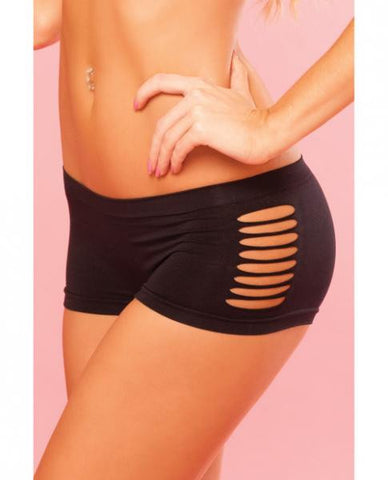 Pink Lipstick Sweat Pure Performance Side Slash Hot Short Black M/l