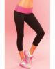 Pink Lipstick Sweat Yoga Pant Thick Reversible For Support &amp; Compression W/secret Pocket Black Sm