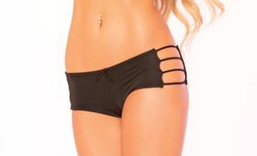 Freaky Friday Side Strap Panties - Black S/M