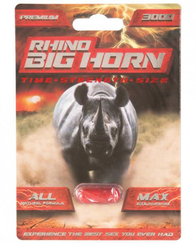 Rhino Big Horn 1 Capsule Blister Package