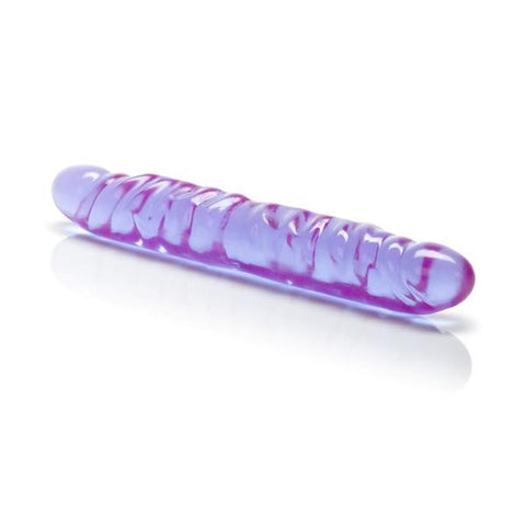 Reflective gel vein double dong 12&quot;  lavender