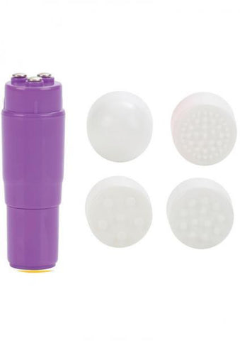 Shane&#039;s world pledge party waterproof massager w/4 interchangeable tips - purple