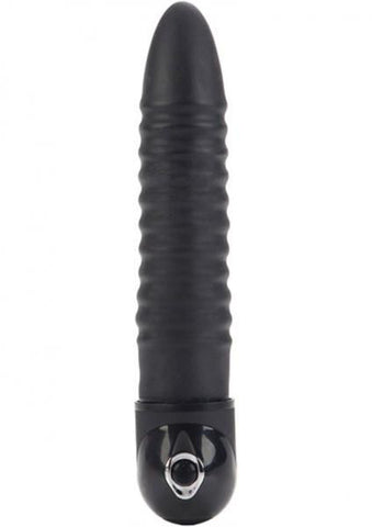 Power stud waterproof ribbed vibe - black