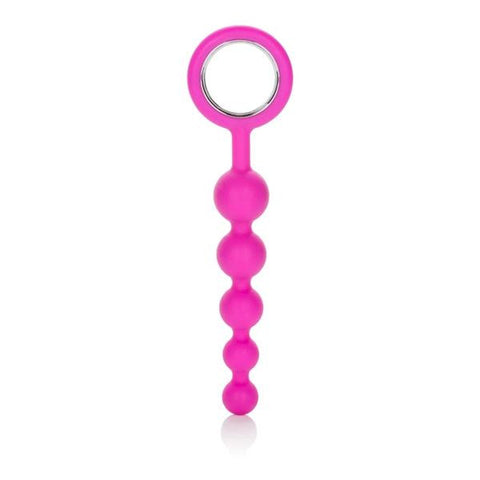 Beaded Silicone Designer Ring Pink