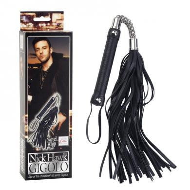 Nick Hawk Gigolo Swivel Whip - Black
