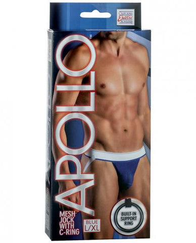 Apollo Mesh Jock with C-Ring Blue L/XL