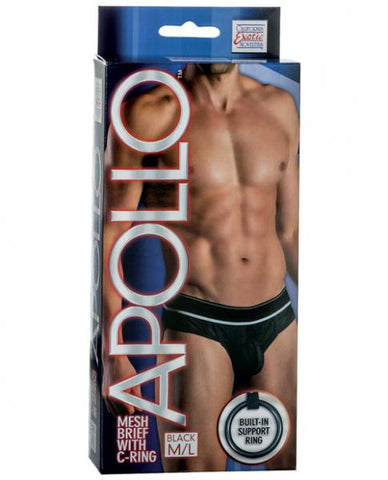 Apollo Mesh Brief with C-Ring Black M/L