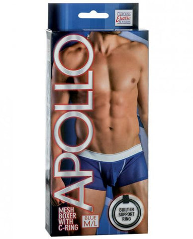 Apollo Mesh Boxer with C-Ring Blue M/L