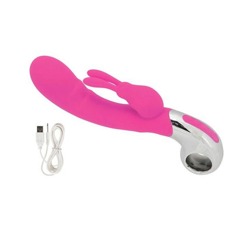 Embrace Bunny Wand Pink Vibrator