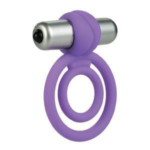 L&#039;Amour Silicone Dual Vibro Ring - Purple