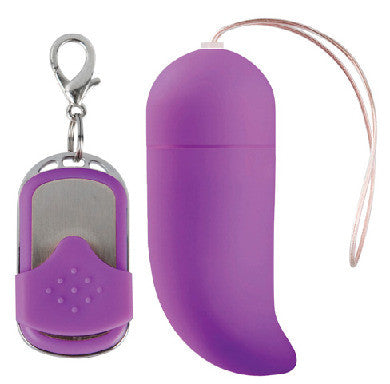 Shots toys 10 speed remote big size vibrating g-spot egg - purple