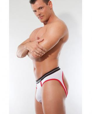 Skivvies Rear Admiral Jock Brief White MD