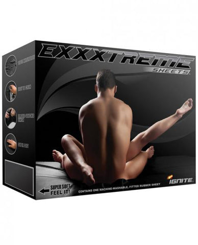 Exxxtreme Sheets Fitted Rubber Sheet Queen Size