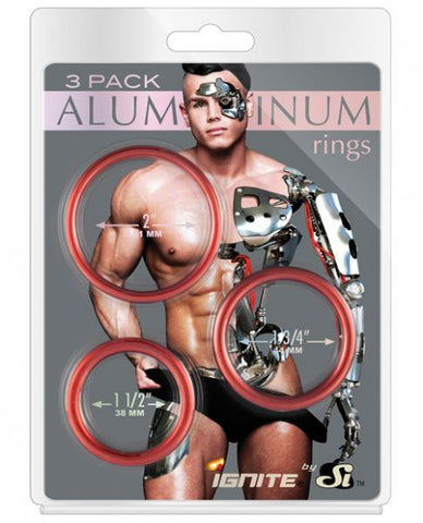 Aluminum Metal Ring  Rust 3 Pack 1.5&quot; 1.75&quot; 2&quot;