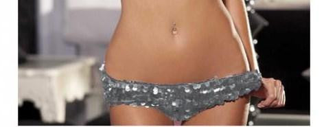 All Over Sequin Booty Shorts Silver S/M