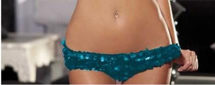 All Over Sequin Booty Shorts Turquoise XS