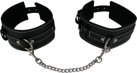 Edge Leather Arm Restraints Black