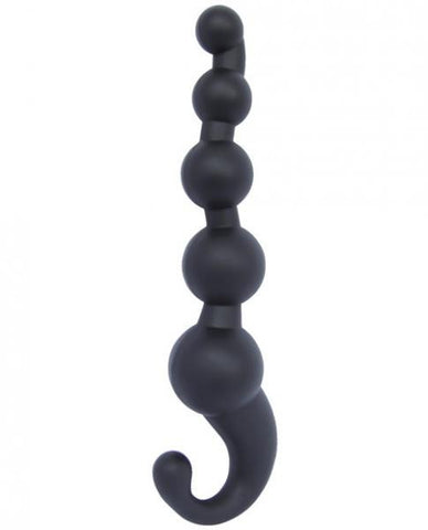 Bubble Hook Black Anal Beads