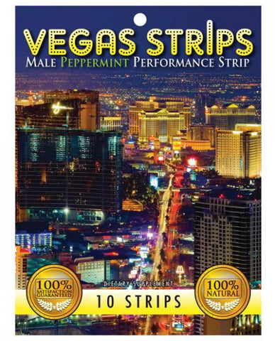 Vegas Strips Male Performance Peppermint 10 Pack