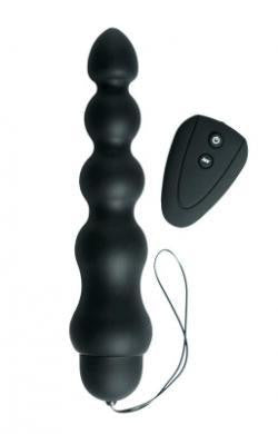 Onyx Silicone Vibrating Anal Probe Remote Control